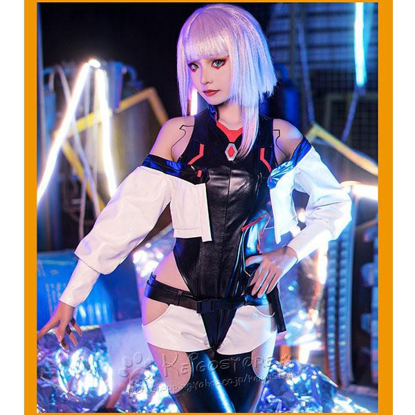 サイバーパンク エッジランナーズ Cyberpunk：Edgerunners 風 ルーシー/Lucy コスプレ衣装 ウィッグ 靴  コスチュームイベントハロウィン